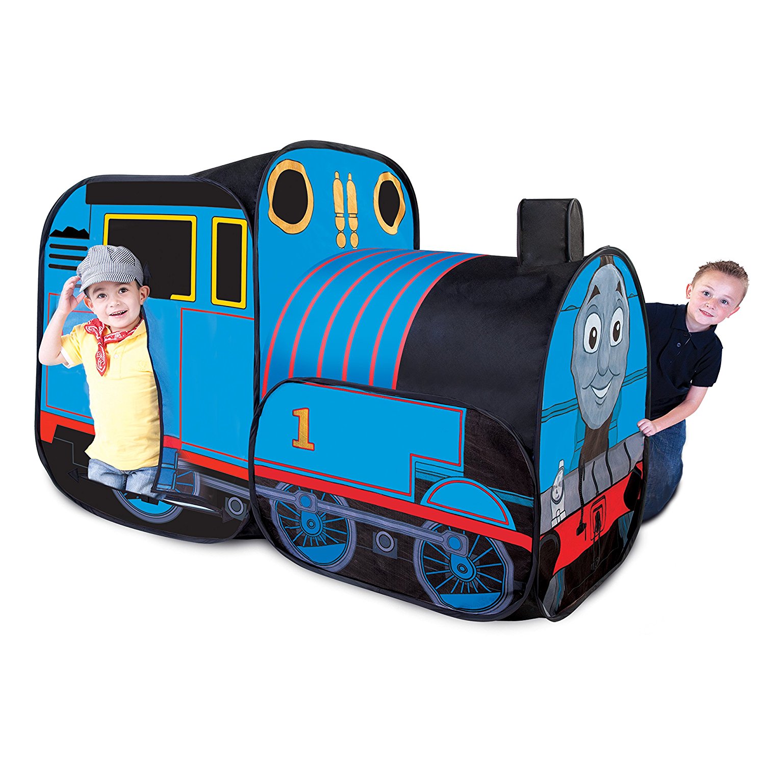 AIOIAI Lovely Train Shaped Kids Play Tent Baby Tent House Children Indoor Play Ball Tent