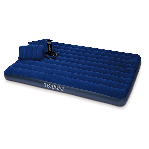 AIOIAI Classic Downy Airbed Set with 2 Pillows and Double Quick Hand Pump