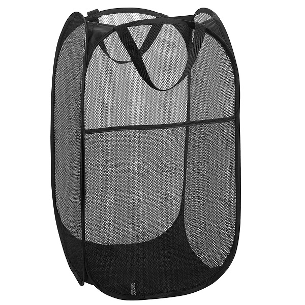 AIOIAI Mesh Popup Laundry Hamper - Portable, Durable Handles, Collapsible for Storage and Easy to Open. Folding Pop-Up Clothes Hampers Are Great for the Kids Room, College Dorm or Travel. 