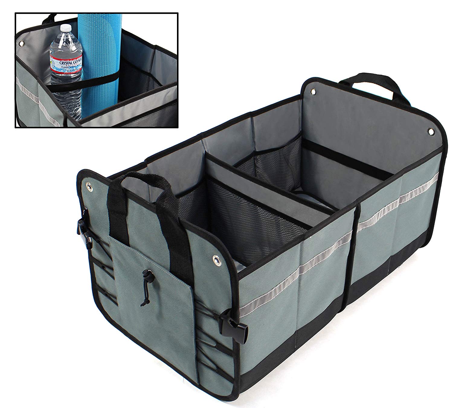 AIOIAI Car Trunk Organizer Cargo Container for your Auto SUV Minivan Car and Truck Collapsible Foldable for Easy Storage