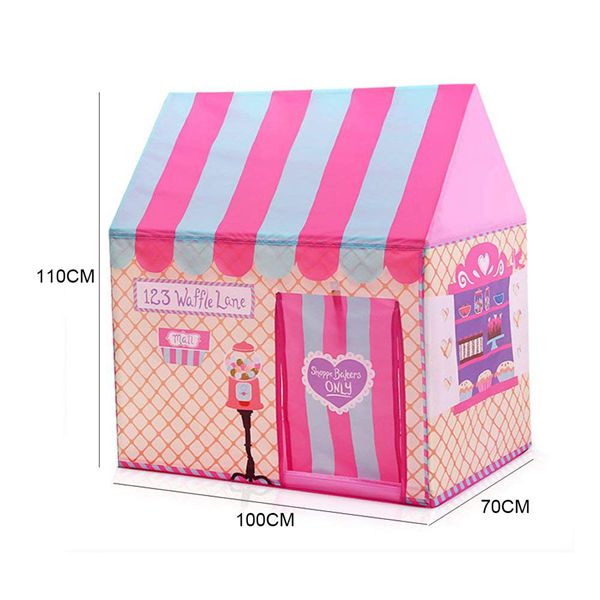 AIOIAI Kid Play Tent Candy Castle with Carrying Bag for Girls Boys Playhouse for Children Indoor Outdoor 