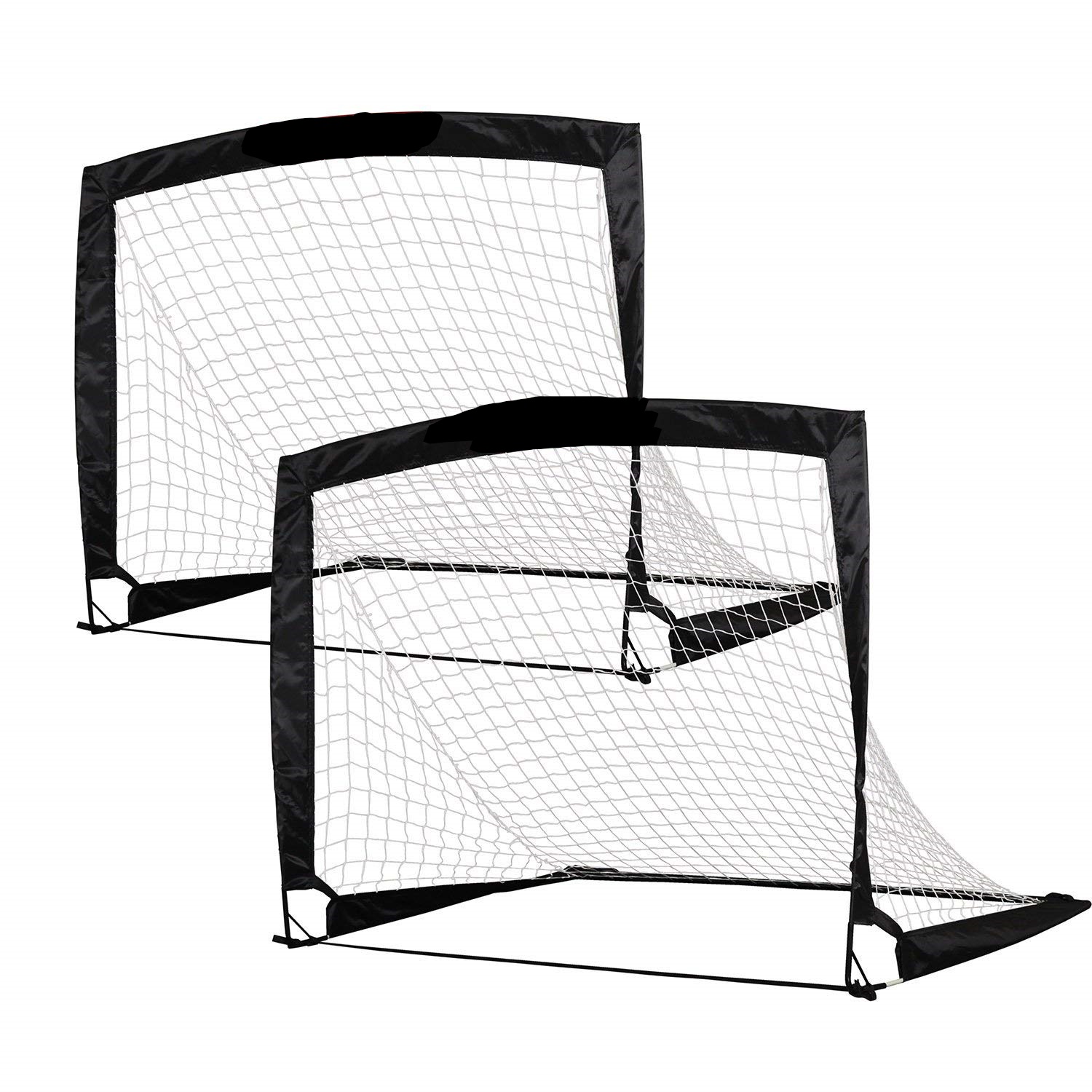 AIOIAI 4ftx3ft Easy Fold-up Portable Training Soccer Goal, Set of 2 