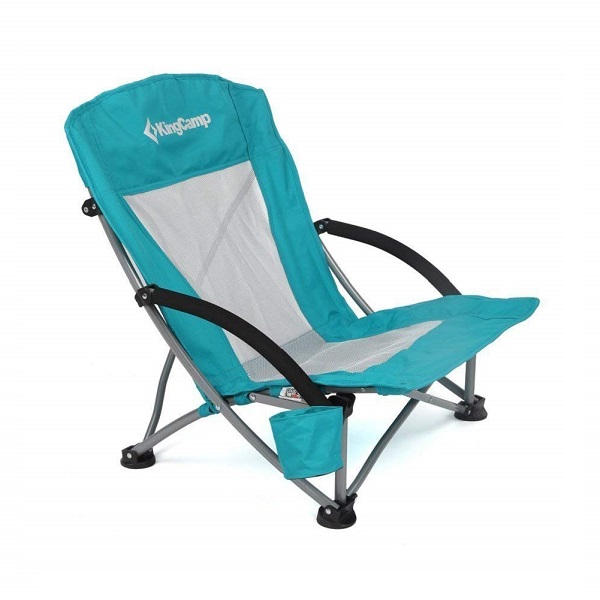 AIOIAI Low Sling Beach Camping Concert Folding Chair with Mesh Back