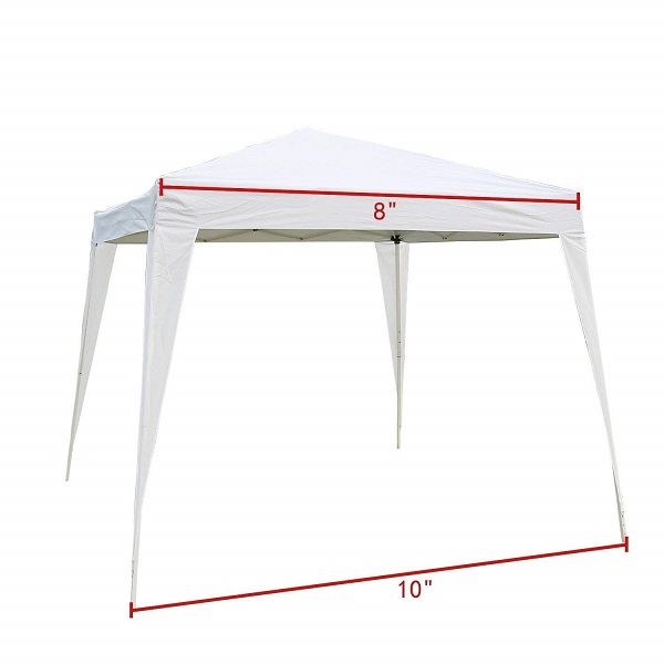 AIOIAI Canopy Wedding Party Tent Heavy Duty Outdoor Gazebo wtih Carry Bag(10'x10', White) 