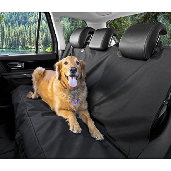 AIOIAI Original Pet Seat Cover for Cars - Black, WaterProof & Hammock Convertible 