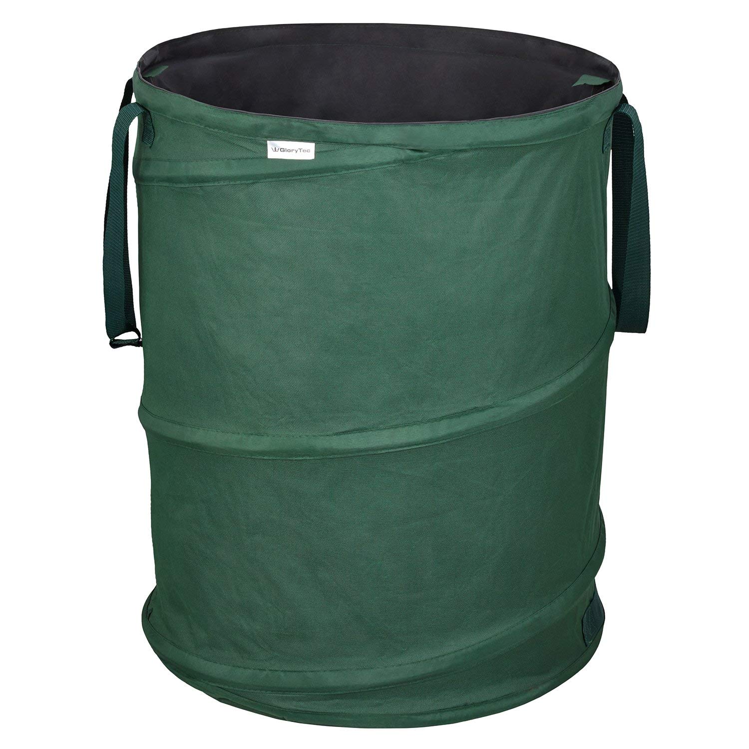 AIOIAI Garden Bags 45 Gallons Each - Collapsible Self-Erecting Gardening Bag - Comparative-Winner 2018 - Reusable Trash Can for Leaf, Lawn and Yard Waste - Premium Bagster with Spring Bucket 