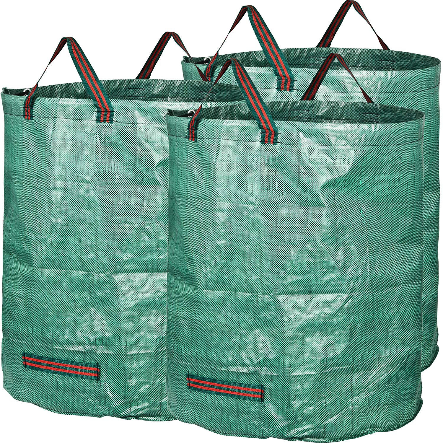 3 Pack Reuseable Garden Waste Bags, 32/63/72Gal Waterproof Debris Bag