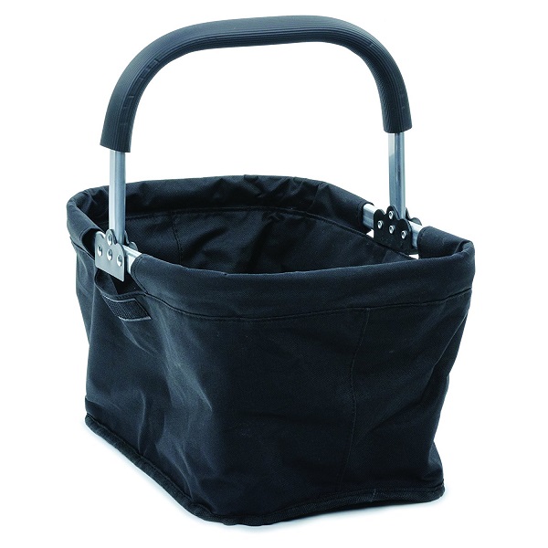 AIOIAI Fabric Collapsible Market Basket, Black 