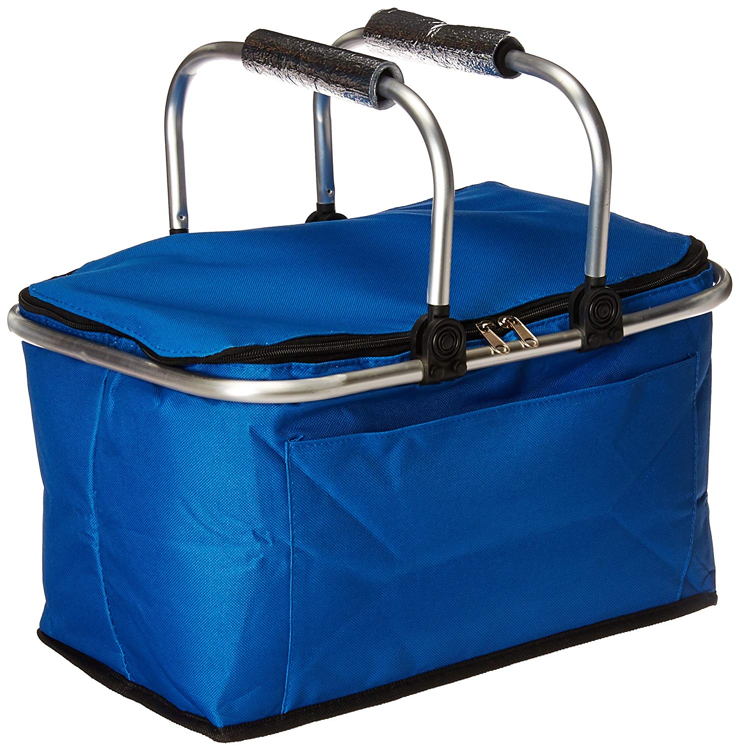 AIOIAI Insulated Folding Picnic Basket -Insulated Cooler with Carrying Handles 