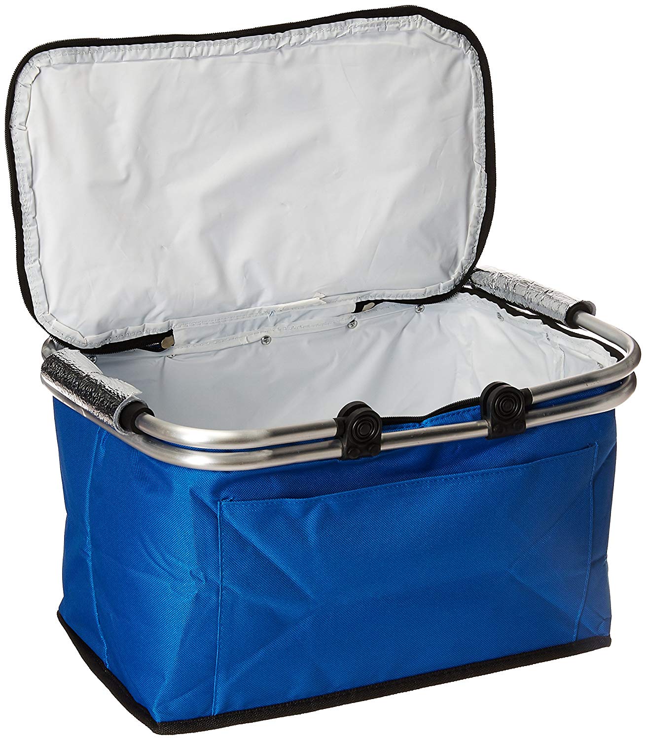 AIOIAI Insulated Folding Picnic Basket -Insulated Cooler with Carrying Handles 